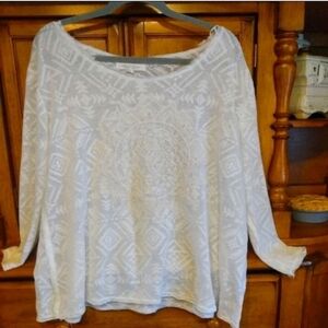 Aeropostale Mandela Lace top Size Small Oversized NWOT